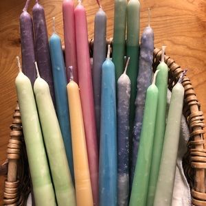 Pair of Beeswax Taper Candles